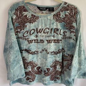 Take Two women’s cotton shirt size large.